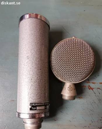 Vintage mikrofon neumann Från 1956