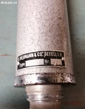 Vintage mikrofon neumann Från 1956