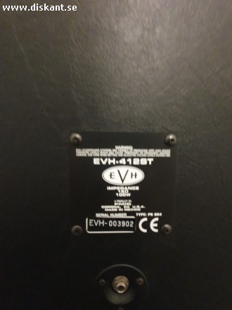 Eddie van Halen 100 W Rörförstärkare och Kabinett