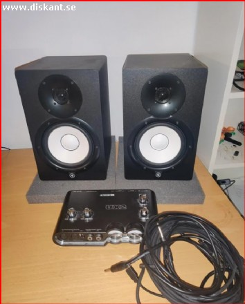 Yamaha HS7 + ISOpads + Line6 UX2 ljudkort