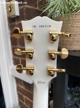 2022 Gibson anpassad Les Paul - Alpine White - git
