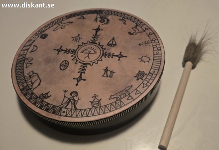 Handgjord shamantrumma