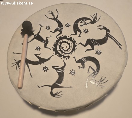 Shamansk heltrumma 40 cm diameter � f�rskinn